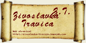 Živoslavka Travica vizit kartica